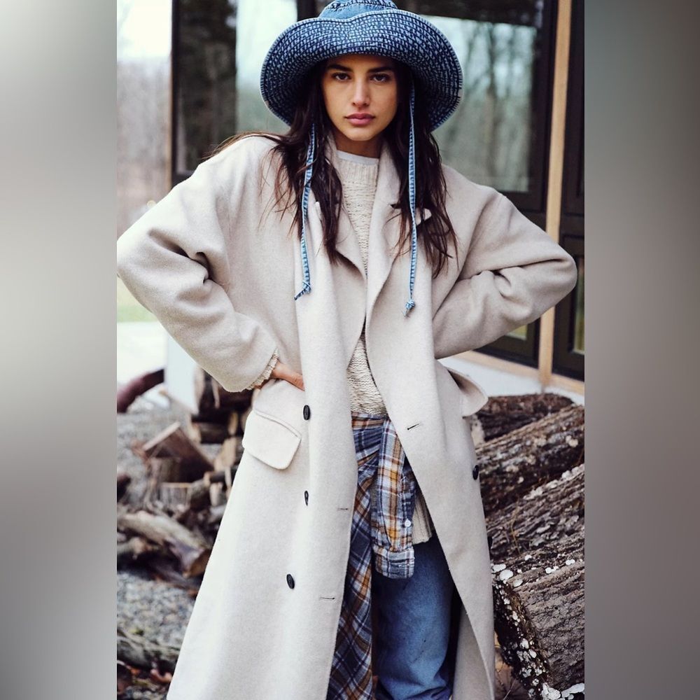 New Free People Adore You Wool Coat Size M